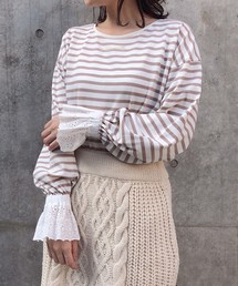 one after another NICE CLAUP | キャンディースリーブトップス(Tシャツ/カットソー)