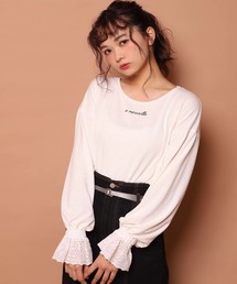 one after another NICE CLAUP | キャンディースリーブトップス(Tシャツ/カットソー)