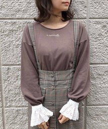 one after another NICE CLAUP | キャンディースリーブトップス(Tシャツ/カットソー)