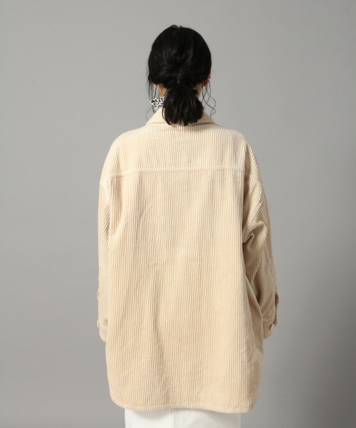 LOWRYS FARM(ローリーズファーム)の「【WEB限定アイテム】コーデュロイCPOジャケット 825324(その他アウター・レディース・ブラウン/オリーブ/アイボリー・FREE)」の8枚目の写真
