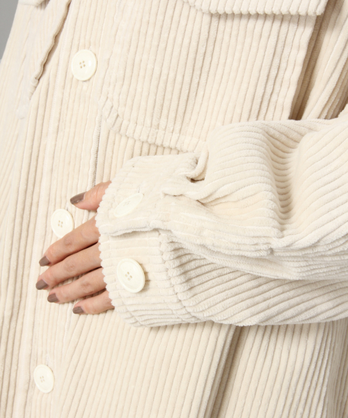 LOWRYS FARM(ローリーズファーム)の「【WEB限定アイテム】コーデュロイCPOジャケット 825324(その他アウター・レディース・ブラウン/オリーブ/アイボリー・FREE)」の18枚目の写真