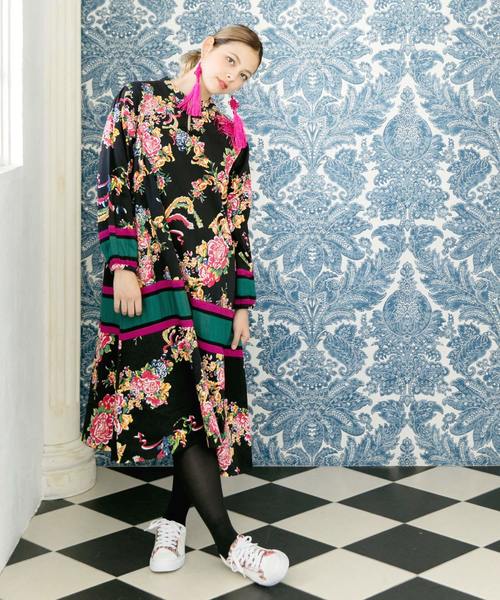 チャイハネ（チャイハネ）の「【チャイハネ】織り柄プリントスニーカー レディースサイズ（スニーカー・レディース・ホワイト/ブラック・M/L）」の12枚目の写真