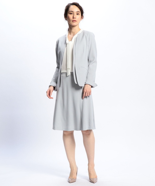 NARACAMICIE（ナラカミーチェ）の「《セットアップスーツ対応》ナチュラルストレッチフレアスカート（スカート・レディース・ブラック/グレー・SMALL/MEDIUM/LARGE）」の13枚目の写真