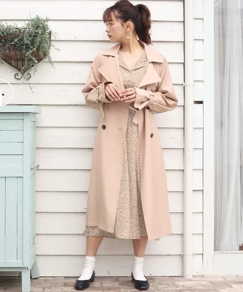 one after another NICE CLAUP（ワンアフターアナザーナイスクラップ）の「身長別トレンチコート（トレンチコート・レディース・アイボリー/ベージュ/グリーン系その他・SMALL/MEDIUM/LARGE）」の13枚目の写真