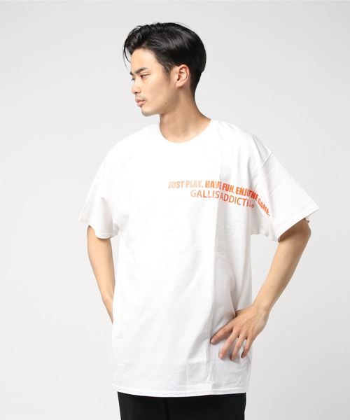 GALLIS ADDICTION（ガリスアディクション）の「GA BIGロゴTシャツ（Tシャツ/カットソー・メンズ・ブラック/ホワイト・M/L）」の2枚目の写真