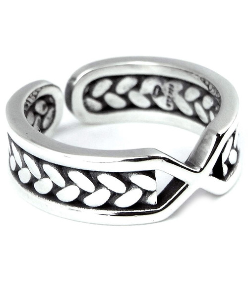 7JEWELRY（セブンジュエリー）の「7JEWELRY リーフリング（リング・メンズ・シルバー・FREE）」の4枚目の写真