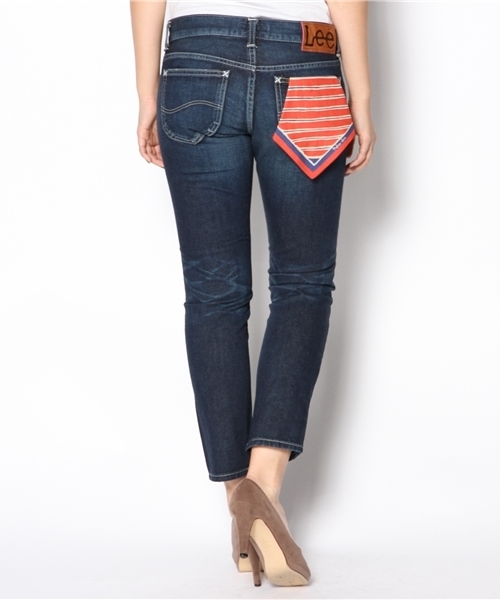 Lee（リー）の「【LEE4月号掲載】Leeアンクルスキニーデニムパンツ（デニムパンツ・レディース・インディゴブルー/ライトインディゴブルー/ホワイト・MEDIUM/X-SMALL/SMALL/LARGE）」の11枚目の写真