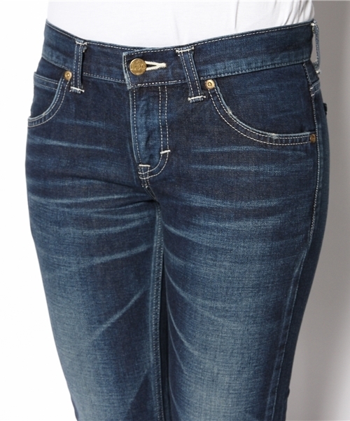 Lee（リー）の「【LEE4月号掲載】Leeアンクルスキニーデニムパンツ（デニムパンツ・レディース・インディゴブルー/ライトインディゴブルー/ホワイト・MEDIUM/X-SMALL/SMALL/LARGE）」の7枚目の写真