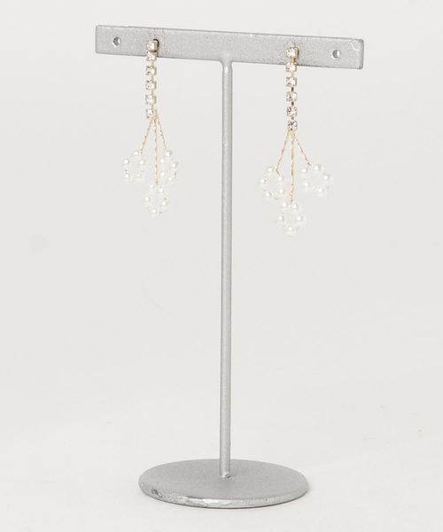 U.Q（ユウキュウ）の「小枝ワイヤーピアス（ピアス（両耳用）・レディース・シルバー/ゴールド・FREE）」の4枚目の写真