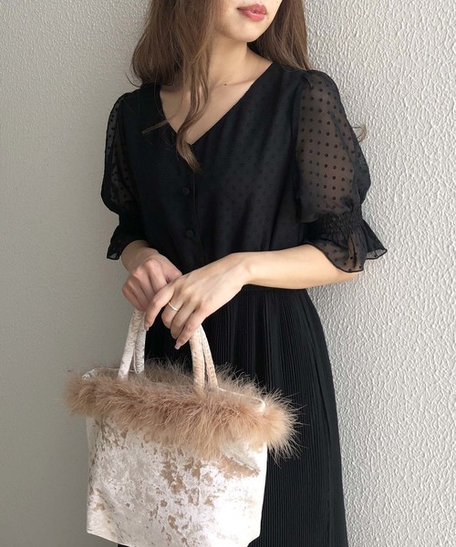 one after another NICE CLAUP（ワンアフターアナザーナイスクラップ）の「【Web限定 】プリーツロングワンピース（ワンピース・レディース・ブラック/ミント/サックスブルー/マルチ/ピンク系その他・FREE）」の13枚目の写真