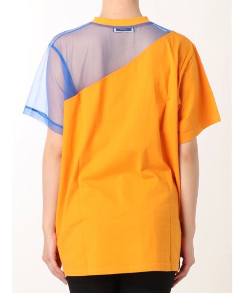 jouetie（ジュエティ）の「シースルーオープンショルダーT（Tシャツ/カットソー・レディース・オフホワイト/オレンジ/ブラック・MEDIUM）」の12枚目の写真
