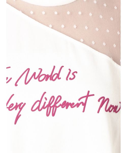 jouetie（ジュエティ）の「シースルーオープンショルダーT（Tシャツ/カットソー・レディース・オフホワイト/オレンジ/ブラック・MEDIUM）」の17枚目の写真
