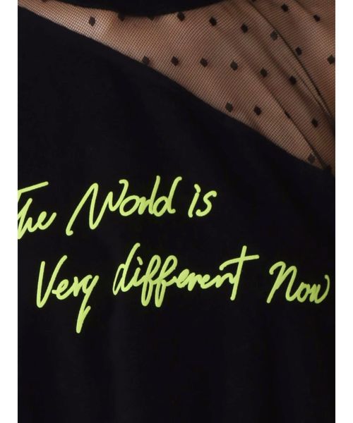 jouetie（ジュエティ）の「シースルーオープンショルダーT（Tシャツ/カットソー・レディース・オフホワイト/オレンジ/ブラック・MEDIUM）」の18枚目の写真