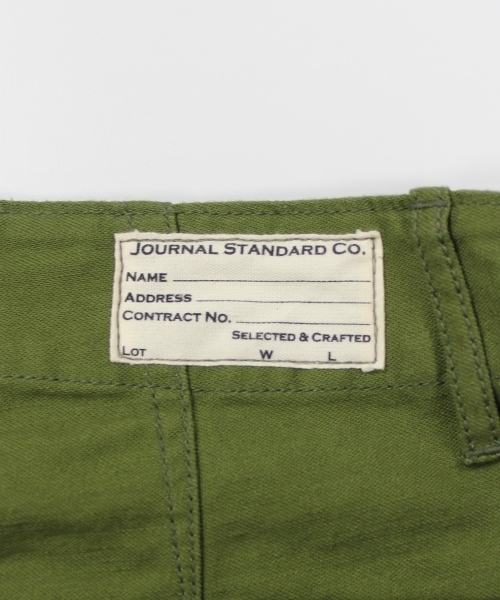 JOURNAL STANDARD（ジャーナルスタンダード）の「ミリタリーバックサテンベイカーパンツ #（その他パンツ・メンズ・カーキ/グリーン系その他/ホワイト/ベージュ・LARGE/SMALL/MEDIUM）」の7枚目の写真