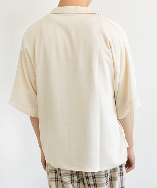 PairPair(ペアペア)の「ダブルボタンカイキンシャツ(男女兼用アイテム)(シャツ/ブラウス・レディース・ブラック/アイボリー/ブラウン系その他・MEDIUM/LARGE)」の20枚目の写真