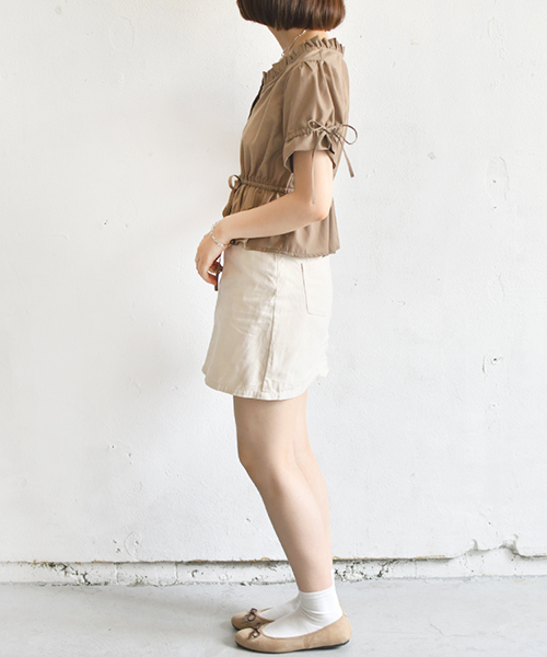 PairPair(ペアペア)の「リボン付きギャザーフリルブラウス(シャツ/ブラウス・レディース・ベージュ/オフホワイト/ピンク/モカ・FREE)」の14枚目の写真