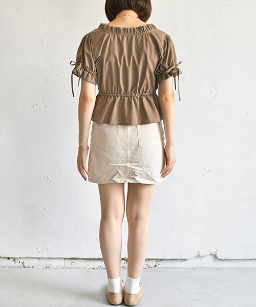 PairPair(ペアペア)の「リボン付きギャザーフリルブラウス(シャツ/ブラウス・レディース・ベージュ/オフホワイト/ピンク/モカ・FREE)」の15枚目の写真