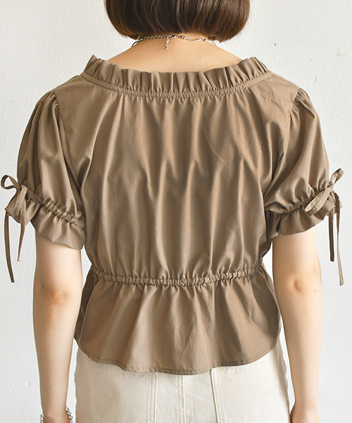 PairPair(ペアペア)の「リボン付きギャザーフリルブラウス(シャツ/ブラウス・レディース・ベージュ/オフホワイト/ピンク/モカ・FREE)」の18枚目の写真