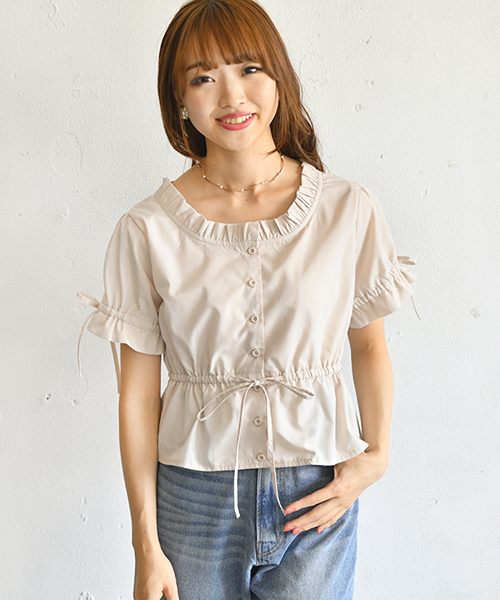 PairPair(ペアペア)の「リボン付きギャザーフリルブラウス(シャツ/ブラウス・レディース・ベージュ/オフホワイト/ピンク/モカ・FREE)」の22枚目の写真