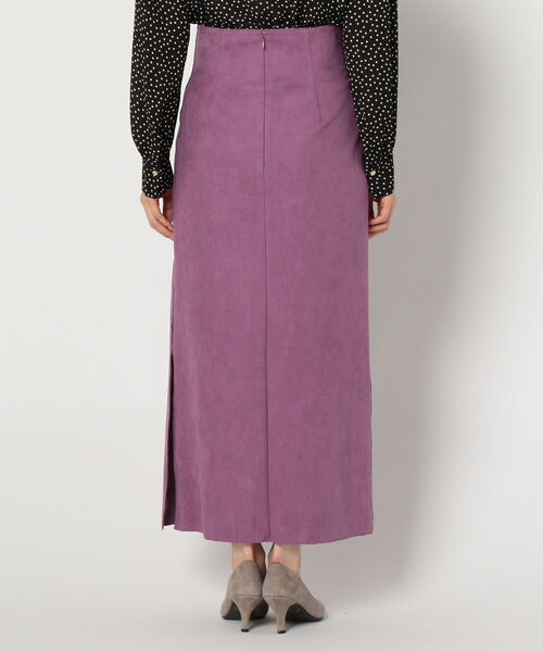 NOLLEY’S（ノーリーズ）の「人工皮革タイトロングスリットスカート（スカート・レディース・ダークブラウン/ライトパープル・38/36）」の18枚目の写真