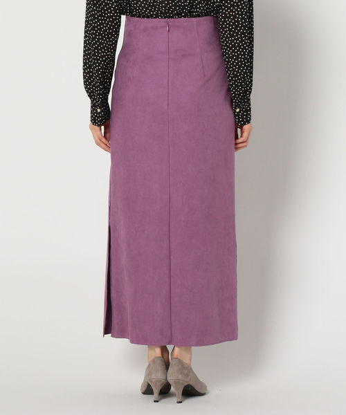 NOLLEY’S（ノーリーズ）の「人工皮革タイトロングスリットスカート（スカート・レディース・ダークブラウン/ライトパープル・38/36）」の15枚目の写真