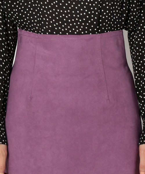 NOLLEY’S（ノーリーズ）の「人工皮革タイトロングスリットスカート（スカート・レディース・ダークブラウン/ライトパープル・38/36）」の14枚目の写真