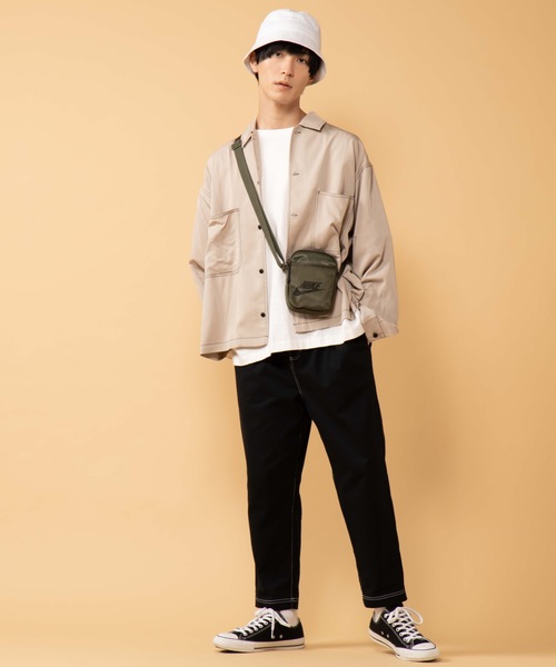 NIKE(ナイキ)の「WEGO/NIKE ヘリテージスモールアイテム(ショルダーバッグ・メンズ・カーキ/ブラック・FREE)」の10枚目の写真