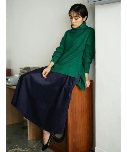 AMERICAN HOLIC(アメリカンホリック)の「ワッフルタートル裾スリットニットチュニック *(ニット/セーター・レディース・ブラウン/ベージュ系その他2/グリーン/ネイビー/パープル・M/L)」の19枚目の写真