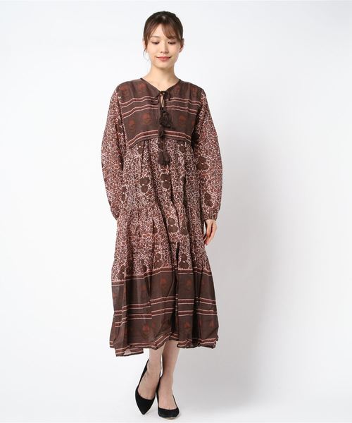 Auntie Rosa Holiday アンティローザホリデー の Holiday Blue Boheme India Dress ワンピース Wear