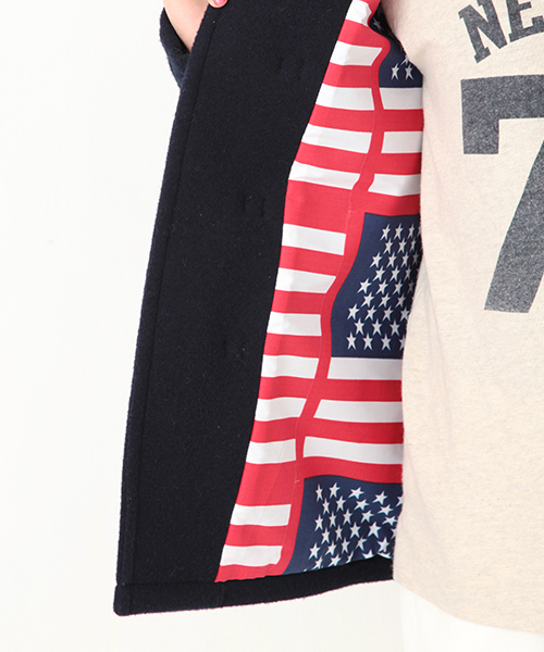 Ray BEAMS（レイビームス）の「JACKSON MATISSE×Ray BEAMS / 別注 ショートダッフル（ダッフルコート・レディース・ベージュ/ネイビー・SMALL/X-SMALL）」の10枚目の写真