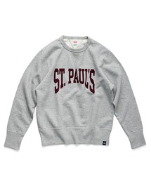 SWEATSHIRT ST.PAULS プリントクルーネックスウェット