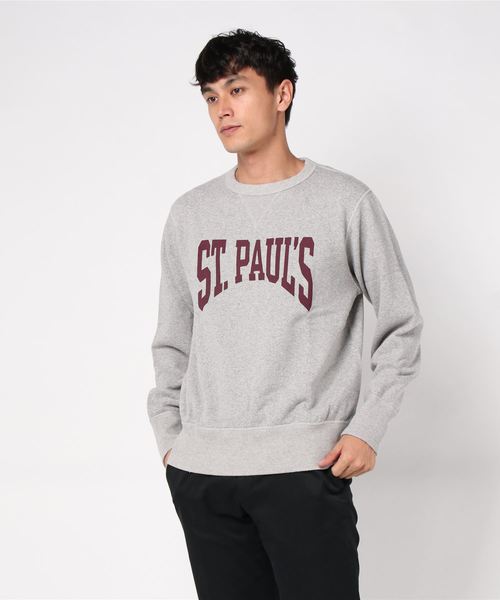 Denime（ドゥニーム）の「SWEATSHIRT ST.PAULS プリントクルーネックスウェット（スウェット・メンズ・杢グレー・SMALL/MEDIUM/LARGE/X-LARGE/XX-LARGE）」の9枚目の写真