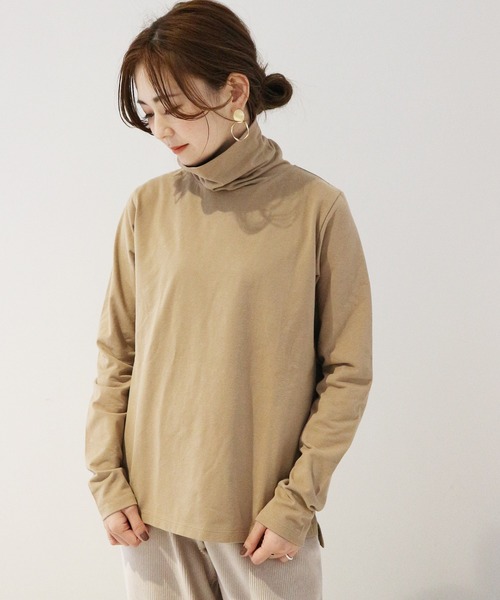 AMERICAN HOLIC(アメリカンホリック)の「ベア天竺ハイネックプルオーバー *(Tシャツ/カットソー・レディース・アイボリー/ブラック/ベージュ/ブラウン/その他9・MEDIUM/LARGE)」の4枚目の写真