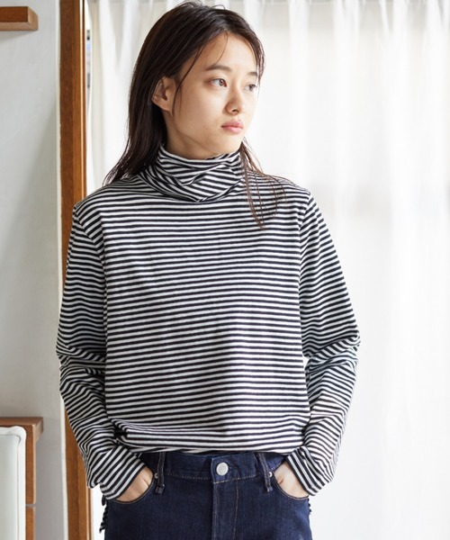 AMERICAN HOLIC(アメリカンホリック)の「ベア天竺ハイネックプルオーバー *(Tシャツ/カットソー・レディース・アイボリー/ブラック/ベージュ/ブラウン/その他9・MEDIUM/LARGE)」の5枚目の写真