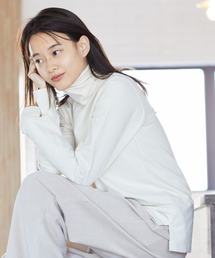 AMERICAN HOLIC | ベア天竺ハイネックプルオーバー(Tシャツ/カットソー)