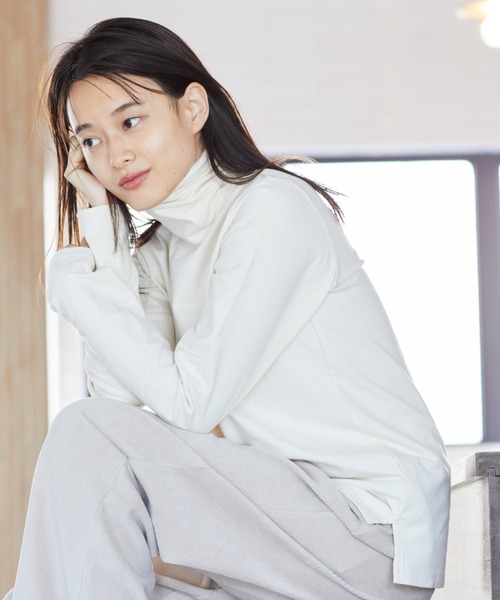 AMERICAN HOLIC(アメリカンホリック)の「ベア天竺ハイネックプルオーバー *(Tシャツ/カットソー・レディース・アイボリー/ブラック/ベージュ/ブラウン/その他9・MEDIUM/LARGE)」の2枚目の写真