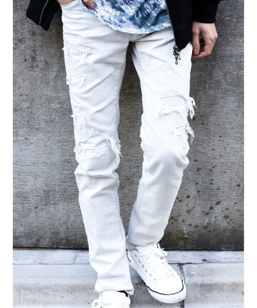 セマンティックデザイン Semantic Design Made In Japanダメージリメイク スキニーデニムパンツ デニムパンツ Semantic Design セマンティックデザイン のファッション通販 Zozotown