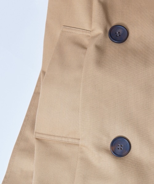 SETUP7（セットアップセブン）の「【SETUP7】ブリティッシュクロス ダブルブレストオーバーサイズトレンチコート（トレンチコート・レディース・ベージュ/オリーブ/ブラック/ネイビー・S/M/L）」の15枚目の写真
