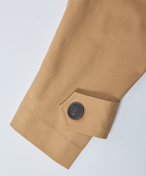 SETUP7（セットアップセブン）の「【SETUP7】ブリティッシュクロス ダブルブレストオーバーサイズトレンチコート（トレンチコート・レディース・ベージュ/オリーブ/ブラック/ネイビー・S/M/L）」の17枚目の写真