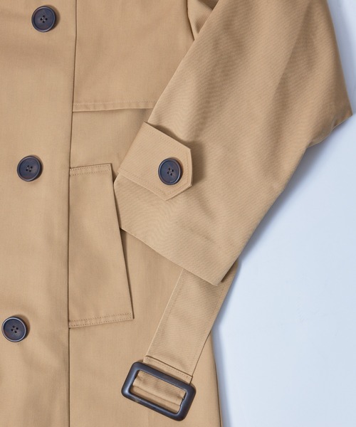 SETUP7（セットアップセブン）の「【SETUP7】ブリティッシュクロス ダブルブレストオーバーサイズトレンチコート（トレンチコート・レディース・ベージュ/オリーブ/ブラック/ネイビー・S/M/L）」の18枚目の写真