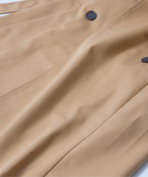 SETUP7（セットアップセブン）の「【SETUP7】ブリティッシュクロス ダブルブレストオーバーサイズトレンチコート（トレンチコート・レディース・ベージュ/オリーブ/ブラック/ネイビー・S/M/L）」の20枚目の写真