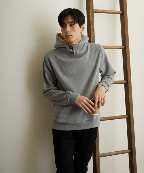 Bling Leads（ブリングリーズ）の「《ISLAND PEAK》フード裏ボア 裏起毛プルパーカー（パーカー・レディース・その他1/ブラック/チャコール/ライトグレー/ネイビー/ベージュ/その他2/杢グレー・LARGE/MEDIUM/X-LARGE）」の4枚目の写真