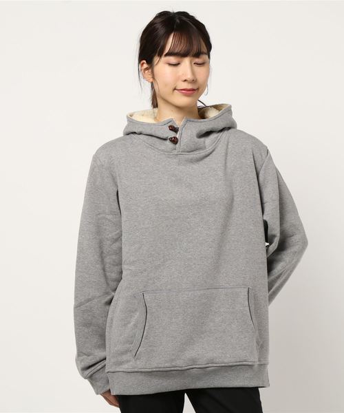 Bling Leads（ブリングリーズ）の「《ISLAND PEAK》フード裏ボア 裏起毛プルパーカー（パーカー・レディース・その他1/ブラック/チャコール/ライトグレー/ネイビー/ベージュ/その他2/杢グレー・LARGE/MEDIUM/X-LARGE）」の14枚目の写真