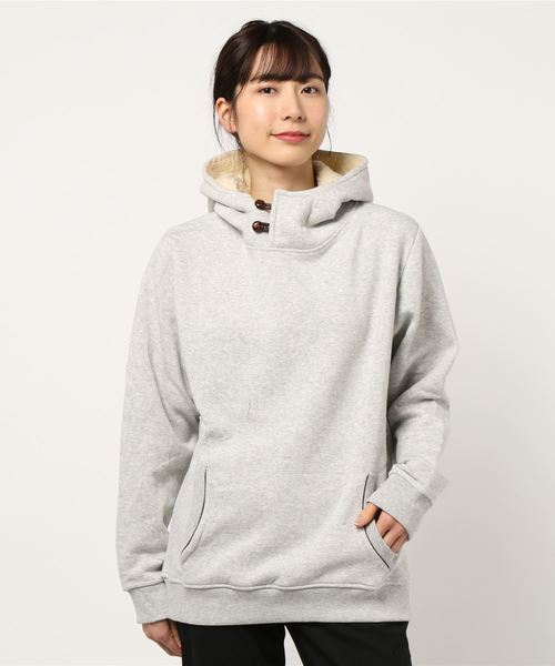Bling Leads（ブリングリーズ）の「《ISLAND PEAK》フード裏ボア 裏起毛プルパーカー（パーカー・レディース・その他1/ブラック/チャコール/ライトグレー/ネイビー/ベージュ/その他2/杢グレー・LARGE/MEDIUM/X-LARGE）」の13枚目の写真