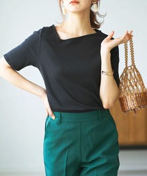 GeeRA | リブアシメネックＴシャツ(Tシャツ/カットソー)