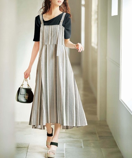 GeeRA（ジーラ）の「リブアシメネックＴシャツ（Tシャツ/カットソー・レディース・ベージュ/レッド/ブラウン/ブラック/オフホワイト・LARGE/XX-LARGE/MEDIUM/X-LARGE/SMALL）」の10枚目の写真