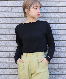 tiptop | 2020SS　メロウ切り替えボートネックロンT(Tシャツ/カットソー)