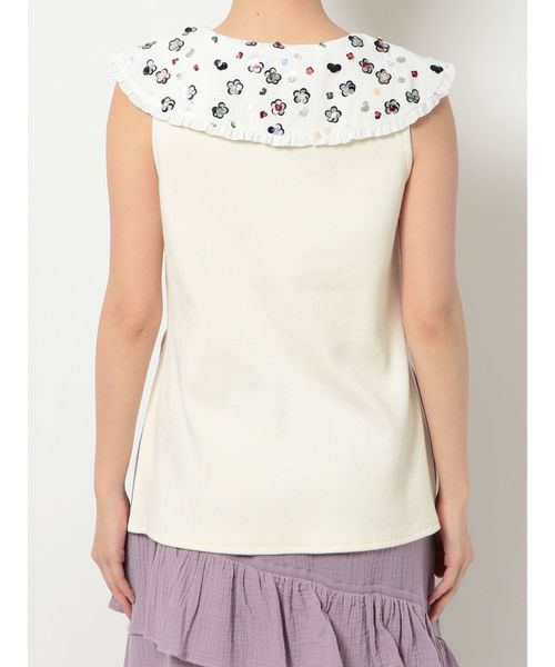 merry jenny(メリージェニー)の「floralスパンコールカットソー(Tシャツ/カットソー・レディース・アイボリー/ベージュ/グレー・FREE)」の15枚目の写真