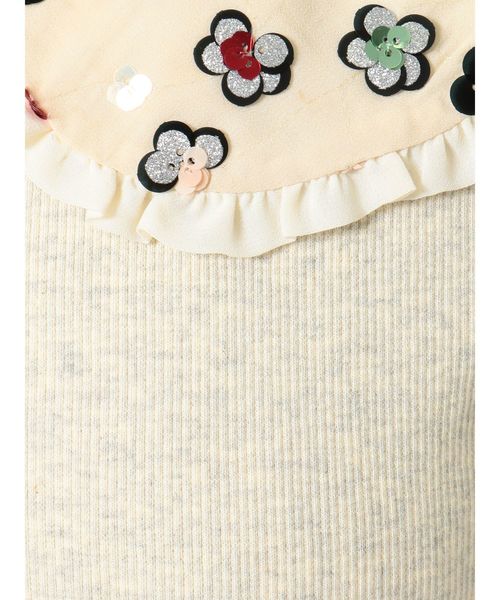 merry jenny(メリージェニー)の「floralスパンコールカットソー(Tシャツ/カットソー・レディース・アイボリー/ベージュ/グレー・FREE)」の16枚目の写真