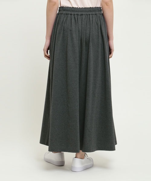 SUNSPEL(サンスペル)の「WOMEN’S LONG STAPLE COTTON JERSEY(スカート・レディース・ブラック/チャコール・2)」の8枚目の写真